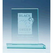 jade glass rectangle award