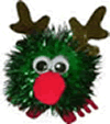 Christmas reindeer glitter bug