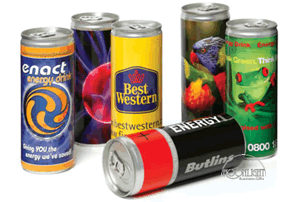 promotional cans of drink