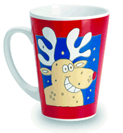 Christmas raindeer ceramic mug