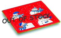 Christmas snowman plate