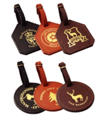 wentworth leather golf bag tags