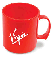 standard red plastic mug