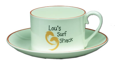 Bone china  Stirling Cup & Saucer