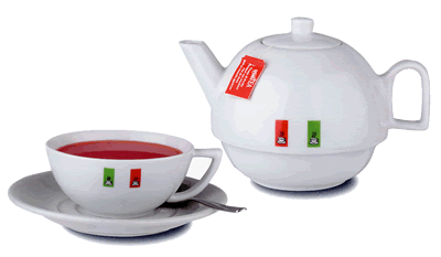 Printed Mugs - Single Tea Set