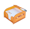 small orange mote paper holder
