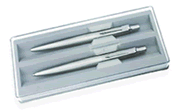 Parker stainless steel jotter pen set