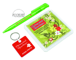 promotional coaster and fob set