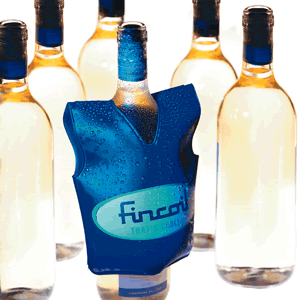 Vest shape gel bottle chiller