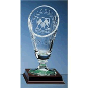 crystal laurel vase
