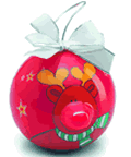 Reindeer christmas tree decoration