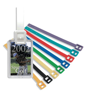 plastic luggage tags