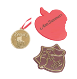shaped promotional badges